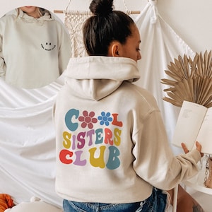 Cool Sisters Club, Big Sister Gift, Sister Sweatshirt, Sister Gift Hoodie