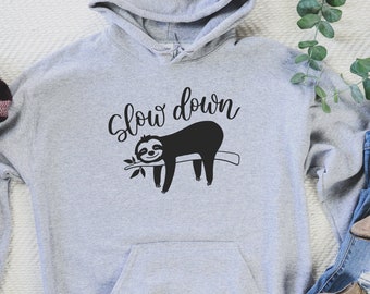Sloth Sweatshirt, Sloth Hoodie, Christmas Gift Hoodie, Woman Gift, Animal Gift
