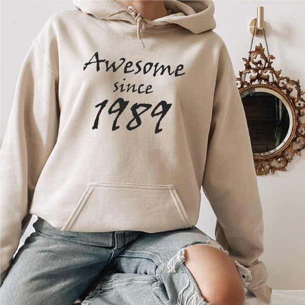 Regalos personalizados, impresionantes desde el año personalizado, regalo de cumpleaños, hecho en sudadera de año personalizado, sudadera con capucha personalizada, sudadera con capucha unisex