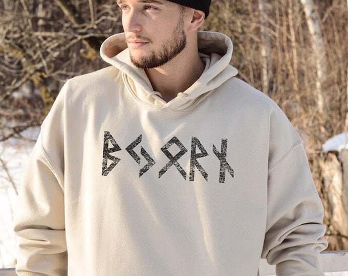 Name in Runes Alphabet Viking Sweatshirt, Norse Personalized Futhark Runes Sweatshirt, Custom Norse Shirt, Custom Hoodie Norse Mythology
