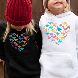 Dinosaurs Heart Sweatshirt, Dinosaurs Sweatshirt, Dinosaurs Lover Gift, Heart of Dinosaurs Hoodie, Valentines Day Gift, Dinosaurs Hoodie