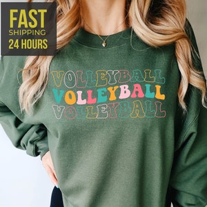 Retro Volleyball Sweatshirt, Volleyball Sweatshirt, Volleyball Mom,Volleyball Coach Gift,Retro Sweatshirt,Volleyball Gifts,Volleyball Hoodie