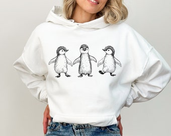 Penguin Sweatshirt, Animal Sweatshirt, Dancing Penguin Sweatshirt, Gift for Her, Gift for Daughter