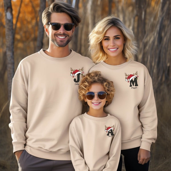 Custom Christmas Matching Sweatshirt, Custom Christmas Family Hoodie, Christmas Gifts, Personalized Gifts,Christmas Sweatshirt,Family Hoodie
