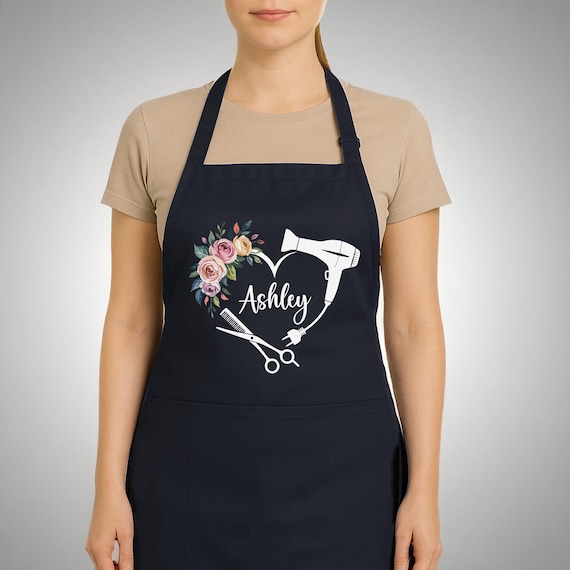 Hairdresser Apron, Hairdress Saloon Apron, Hair Stylist Apron, Funny Apron, Hairdresser Gift, Business Apron, Gift for Hairdresser