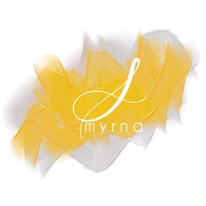 a stylized text logo with the word "myrna" written in a cursive font.