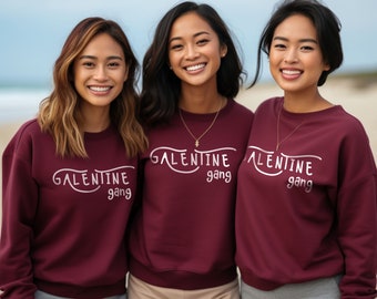 Galentines Gang Gifts, Galentine's Day Sweatshirt, Valentines Day Sweatshirt Valentine Gift for Best Friend Valentines Day Gifts