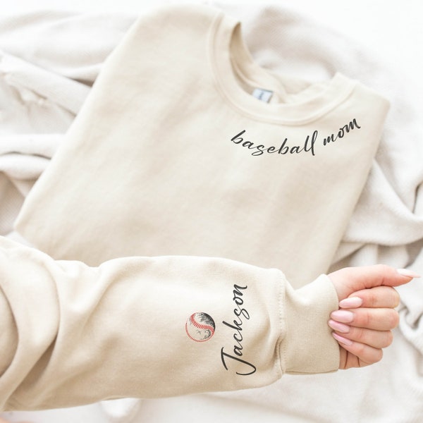 Sudadera personalizada de mamá de béisbol, sudadera de béisbol, sudadera personalizada, regalo para mamá, regalo de béisbol, regalo personalizado, sudadera con capucha de mamá de béisbol