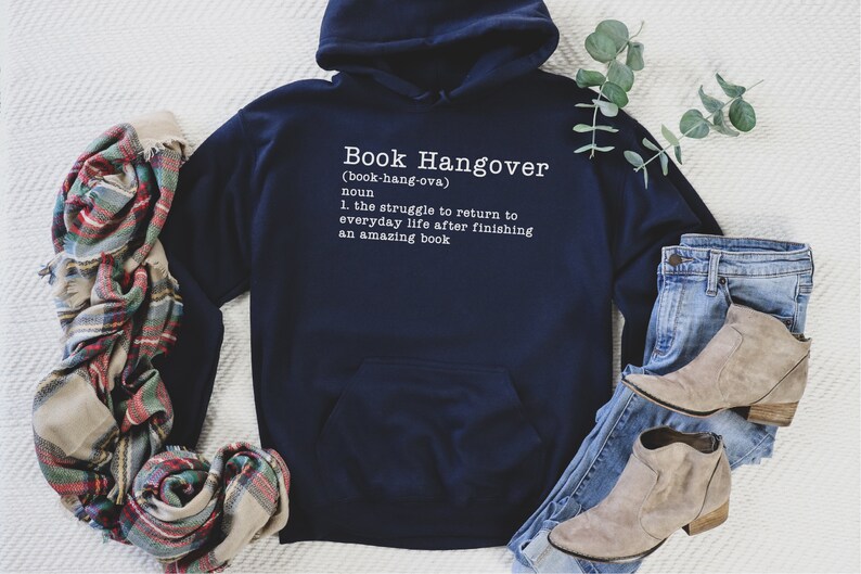 Book Hangover Sweatshirt, Book Hoodie, Book Lover Sweat, Graphic Sweatshirt, Gift For Best Friends, Daily Sweater image 2