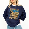 Cat Bootleg Sweatshirt for her, Custom Vintage Sweatshirt for him, Personalized Gift, Funny Gift, Custom Hip Hop Sweatshirt, trending now