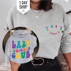Lovely Lazy Pancreas Club Sweatshirt, Diabetes Awareness Sweatshirt, Cute Retro Sweatshirt, Cute Retro Gift for Diabetics, Sweatshirt Gifts