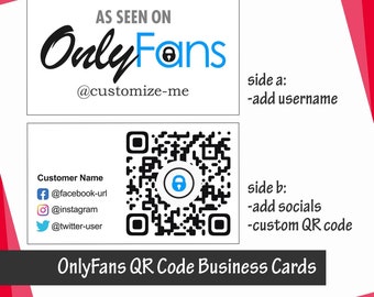 Onlyfans qr cards - Etsy.de