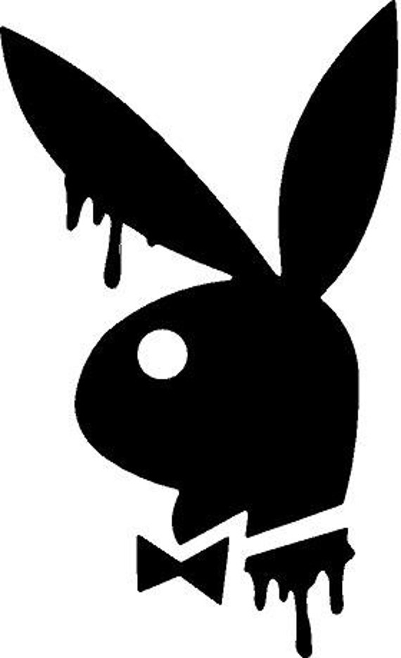 Drippy Playboy Bunny Vinyl Decal Sticker Playboy Bunny Car Etsy Ireland