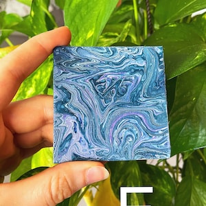 Square Magnets, Hand Painted Magnets, Refrigerator magnets, Beautiful Painted Magnets, 3 Inches