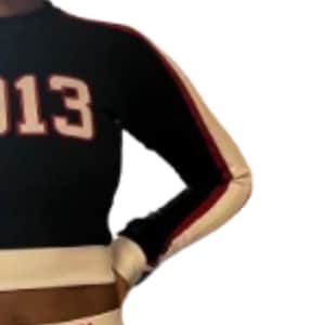 Delta Sigma Theta Fitted Cropped Tracksuit