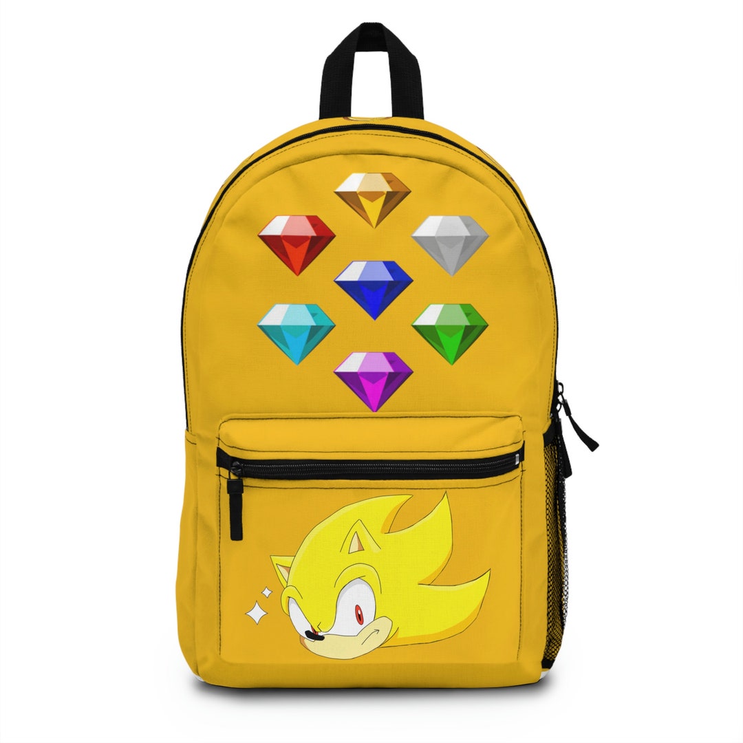 Sonic the Hedgehog Backpack, Super Sonic Backpack, Video Game, Etsy