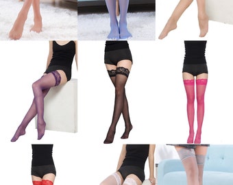 Nylon Stay Up Stockings