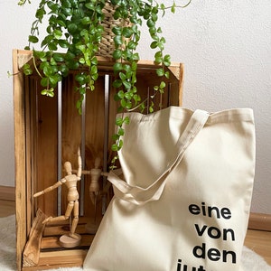 Jutebeutel bedruckt Eine/Einer von den Juten Baumwollbeutel, Stofftasche, Stoffbeutel, Einkaufstasche, Jutetasche, Shoppingbag, Shopper Bild 4