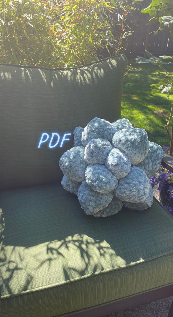 Succulent Pillow Crochet Pattern PDF - Etsy