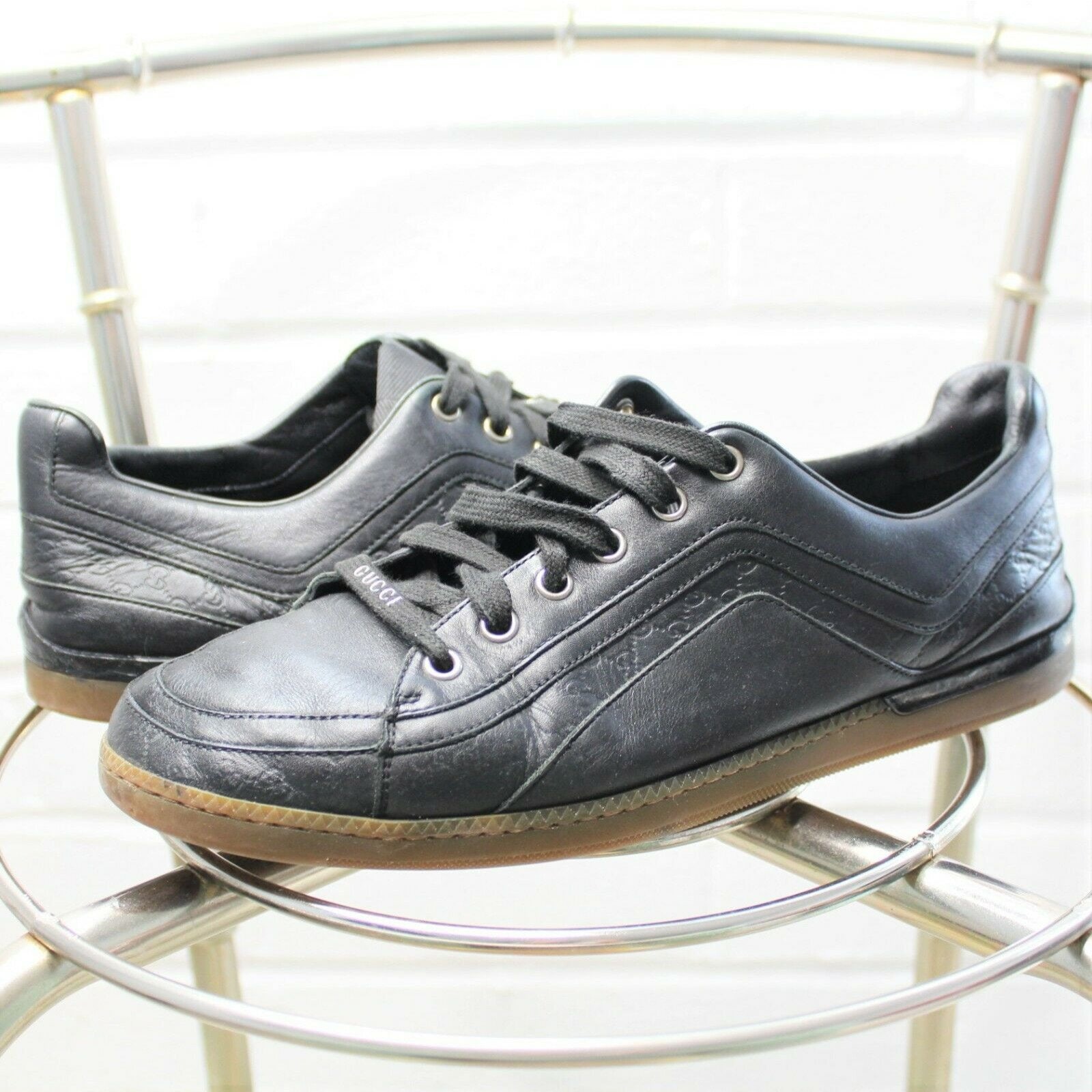 SS3 Gucci Trainers GG Leather Monogram 