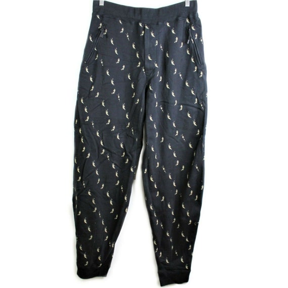 G195 Vintage Issey Miyake Blue Capri Pants Joggers Trousers Men's Size 28 x 31
