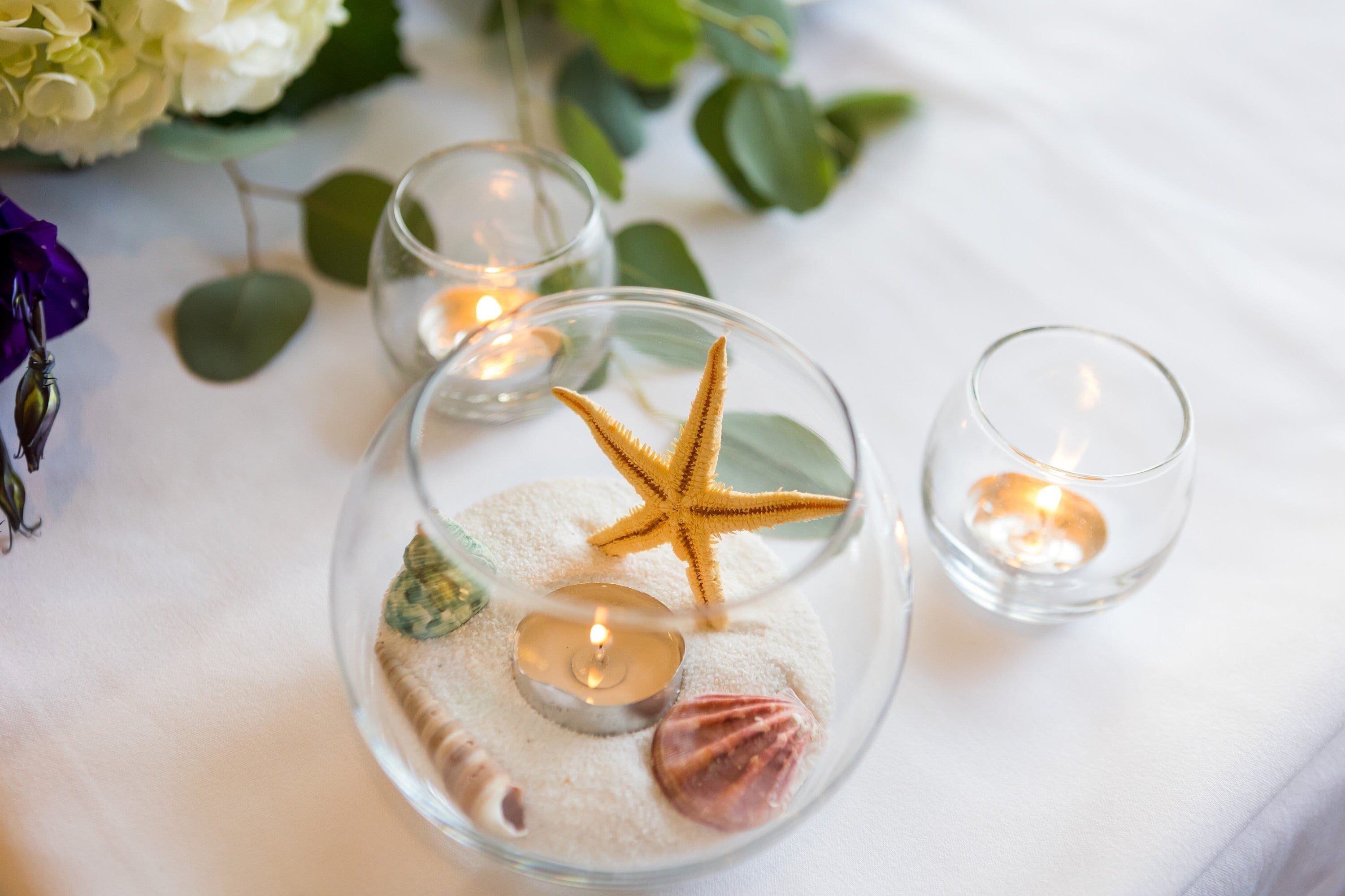 Beach Centerpiece Shell Centerpiece Seashell Decor Beach Theme