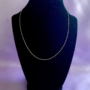 Gold Snake Chain, 14K Yellow Gold Snake Chain Necklace, 18in Gold Chain