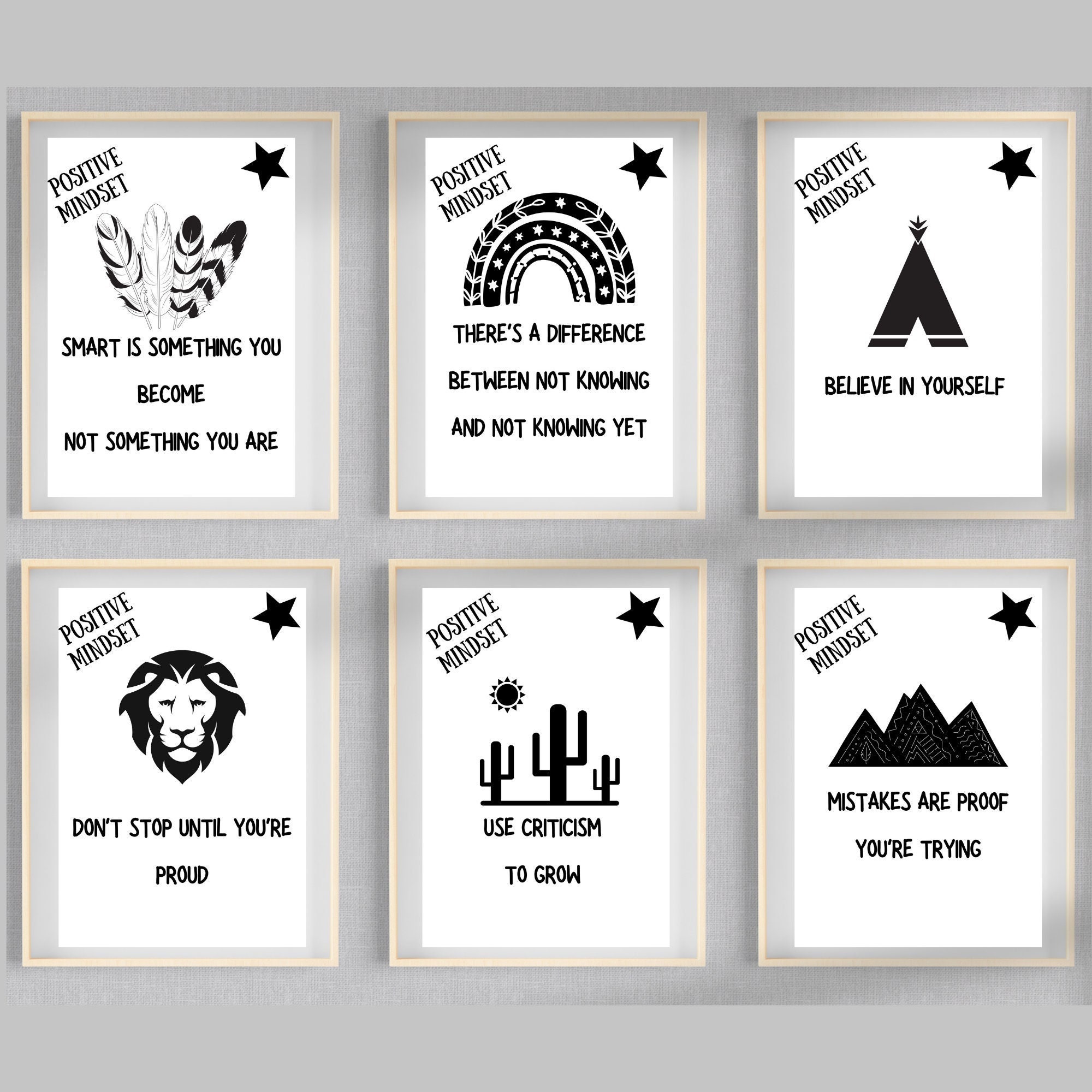 High School Poster Growth Mindset Printable Elementary, Printable Quotes  Junior High Growth Mindset Printable Posters Classroom Decor Digital Prints  Art & Collectibles hamaguri.co.jp