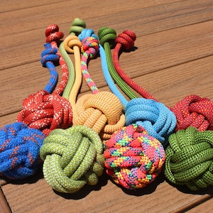 Upcycled Climbing Rope Dog Toy | Handmade, Eco-Friendly Tug & Fetch Toy