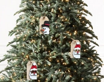 Wooden Christmas Ornament Tags