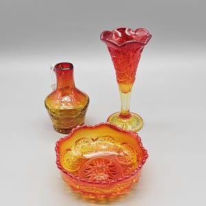Amberina Glass - Etsy