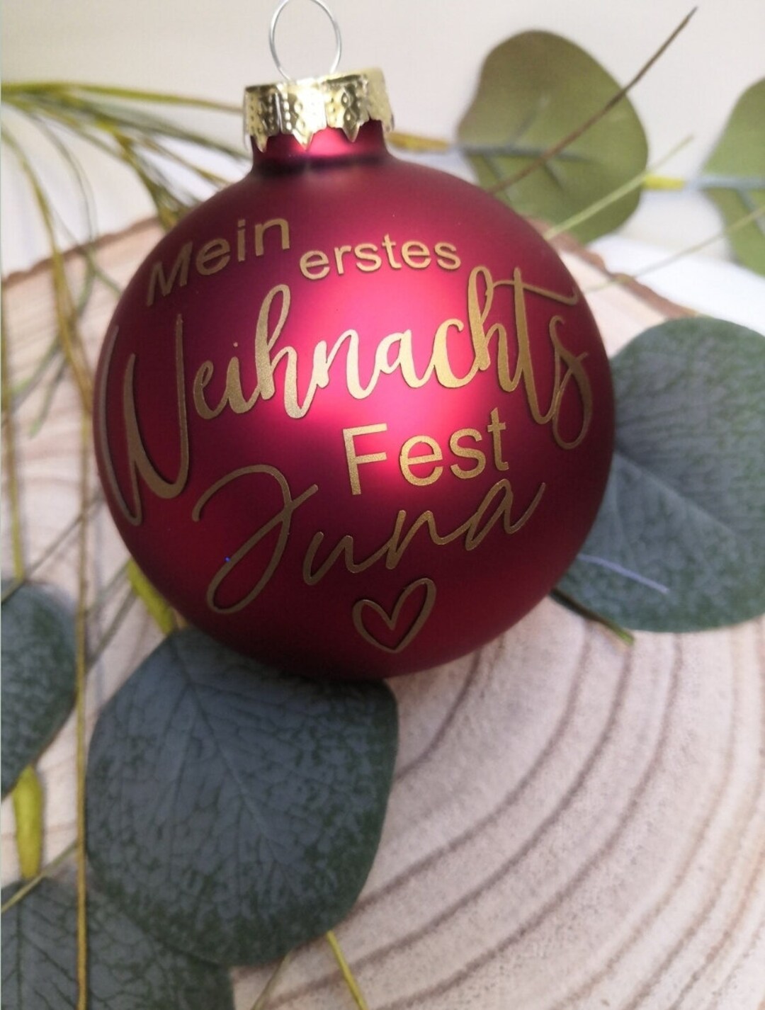 Christbaumkugel 8cm Personalisiert Hingucker Liebe Etsy