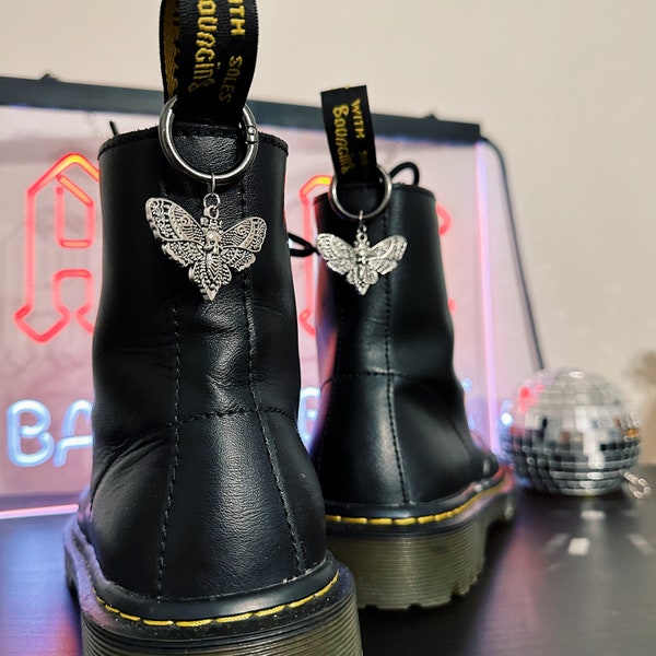 Moth boot charm