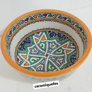 morocco dinnerware, salad bowl 100% handmade, Ceramics salad bowl