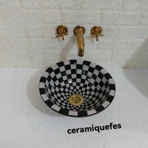 Moroccan ceramic sinks 100% handmade / Ceramic sink, bathroom washbasin, pottery sink