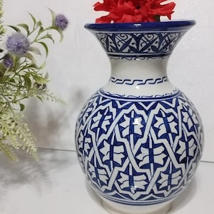 Vase for decoration / Vase for flower / Art Deco vase / Moroccan art vase / Large pottery vase / Set of vases / Flower vase