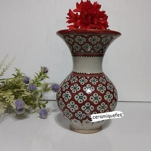 Vase for decoration / Vase for flower / Art Deco vase / Moroccan art vase / Large pottery vase / Set of vases / Flower vase