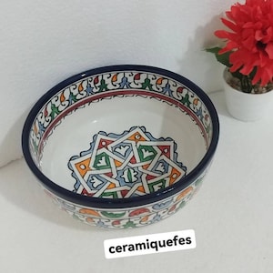 morocco dinnerware, salad bowl 100% handmade, Ceramics salad bowl, morroccan bowl