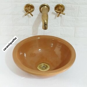 Moroccan ceramic sinks 100% handmade / Ceramic sink, bathroom washbasin, pottery sink