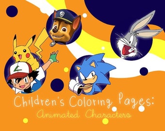Oltre 200 pagine da colorare: personaggi animati 1