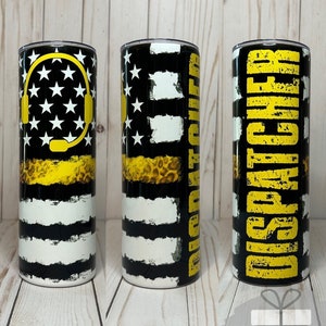 Dispatcher Tumbler, 30oz, 20oz, Dispatch Cup, With Straw, Insulated Hot or Cold