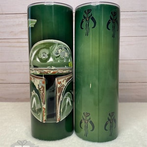 Boba Fett Tumbler, 20oz, 30oz, Boba Fett Park Cup, Star Wars, With Straw, Insulated Hot or Cold, Father&#39;s Day Gift