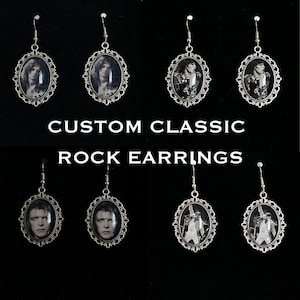 Custom Classic Rock, Vintage/ Retro, 60s, 70s Earrings