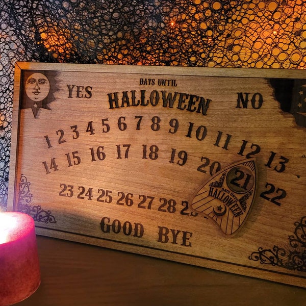 Halloween Countdown Board with Magnetic Effect