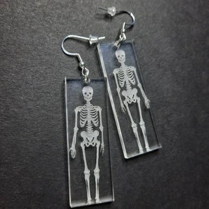 Acrylic Skeleton Earrings