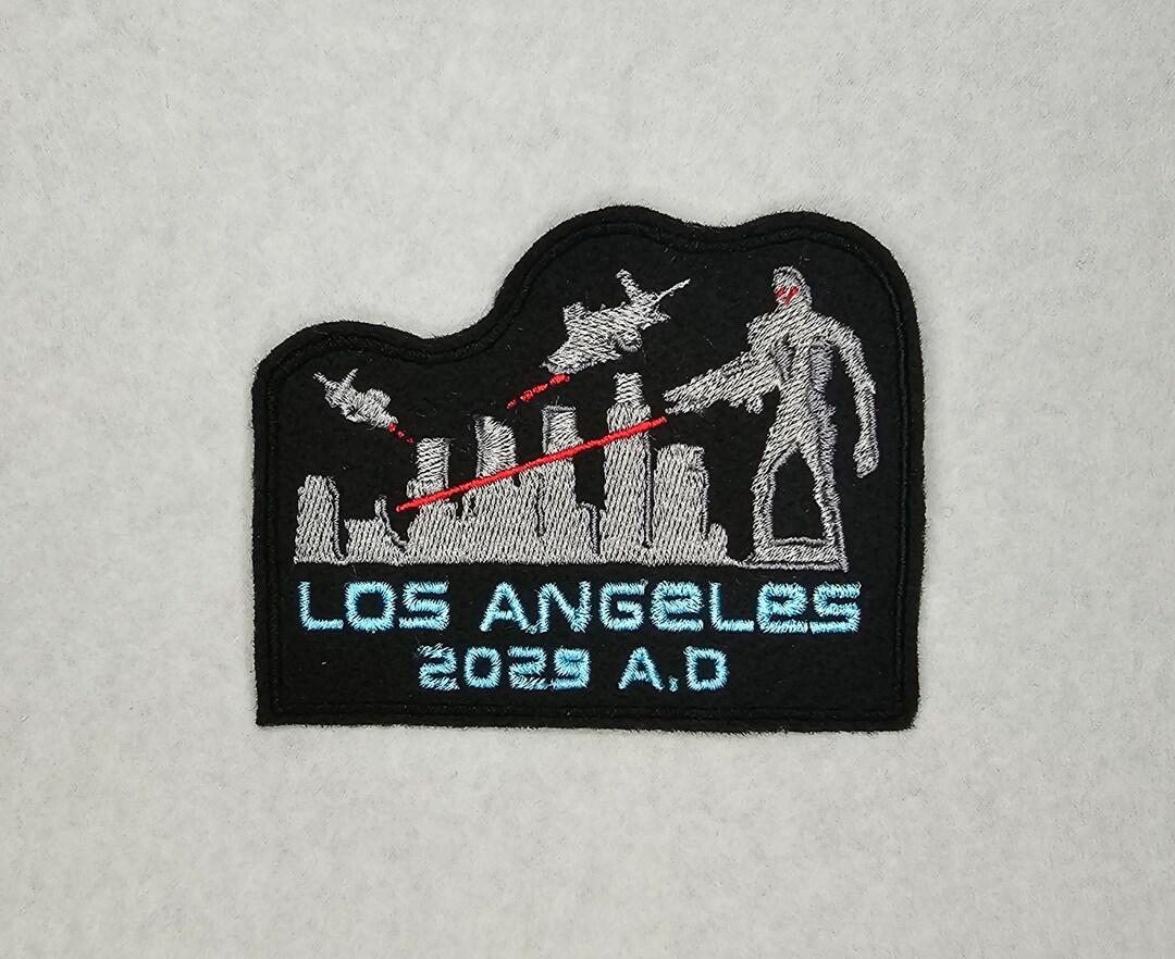 Los Angeles 2029 A.D. Terminator Embroidered Sewon / DIY Patch Etsy