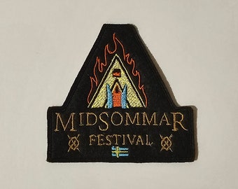 Midsommar Festival - Écusson brodé à coudre / DIY