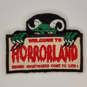 Welcome To Horrorland - Embroidered Sew-On / DIY Patch