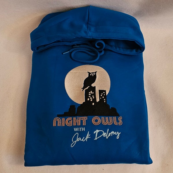 Night Owls - Late Night With The Devil - Sweat à capuche brodé