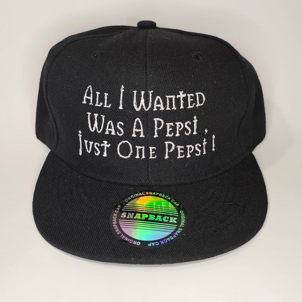 All I Wanted Was A Pepsi - Suicidal Tendencies - Embroidered Snapback